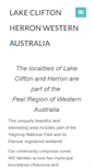 Mobile Screenshot of lakeclifton.com.au