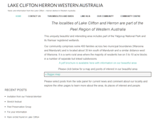 Tablet Screenshot of lakeclifton.com.au